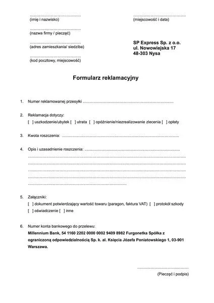 Jak składać reklamację