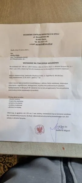 Kwalifikacja do wojska