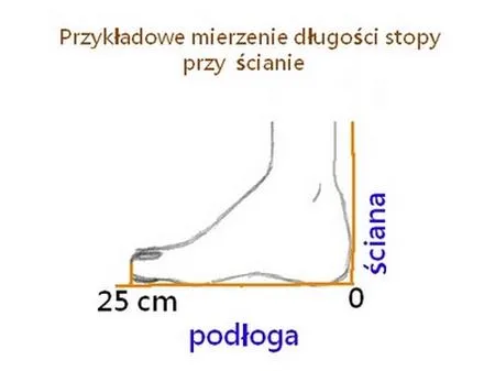 Pomiar stopy dziecka