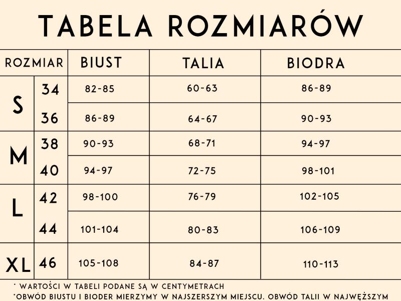 Rozmiar XL