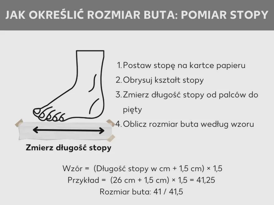 Rozmiar butów
