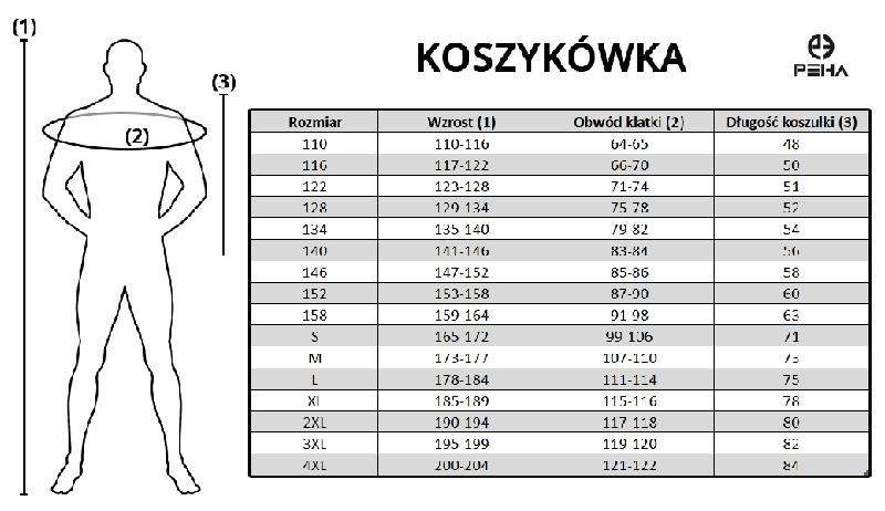 Tabela wymiarów