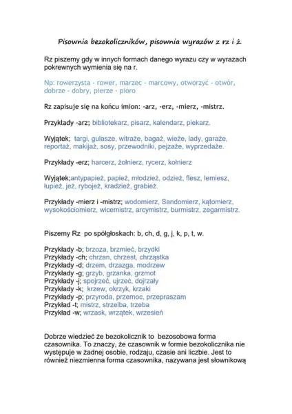 Zasady ortograficzne w języku polskim